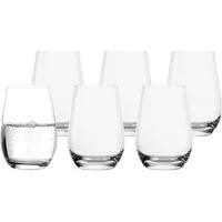Stölzle Glas Stölzle Lausitz Gläser 465ml Trinkgläser 6er Set, Kristallglas