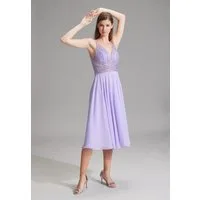 Hey Kyla Cocktailkleid - Midilanges Cocktailkleid aus Materialmix