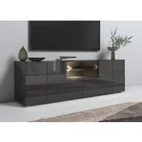 Home affaire Lowboard Dama Breite 181 cm, TV-Board 2 Türen, 1 Schubkasten, TV-Schrank, Front in 3D-Optik, viel Stauraum, verschiedene Farben
