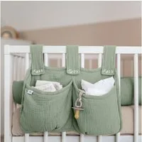 lilimaus Betttasche Bett-Organizer für Kinderbett - Tasche für Spielzeug & Bücher (1-tlg), Bücher & Kuscheltiere griffbereit am Bett - optional mit Gold