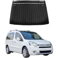OMAC Kofferraummatte Kofferraumwanne für Citroen Berlingo S 2008-2018 Gummi TPE Schwarz (1 St), für Citroen Berlingo S 2008-2018 Citroen Berlingo S 2008-2018, Einfache Installation,Antirutsch,Leicht zu reinigen,Leichtgewicht
