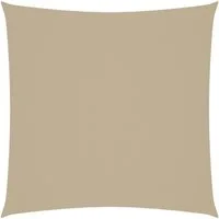 vidaXL Sonnensegel Sonnensegel Oxford-Gewebe Quadratisch 3x3 m Beige, (1-tlg)