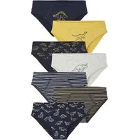vertbaudet Boxershorts Slips DINO aus Bio-Baumwolle, Jungen 7er-Pack