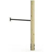 Wickey Spielturm-Erweiterung Turnanbau Fit Tumble 101 – Turnspaß an Spielturm / Schaukel, (Spielturm-Erweiterung Turnreck - Ideal zur Förderung von Kraft & Koordination, Turnanbau mit Reckstange - Inklusive Holzpfosten, Anker & Schrauben), Robuste St
