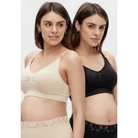 Mamalicious Bustier MLILJA FEED ME BRA NF 2-P A. NOOS (Packung, 2-tlg) mit abnehmbarem Träger
