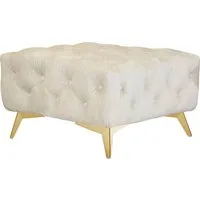 Home affaire Polsterhocker Glynis, aufwändige Knopfheftung, moderne Chesterfield Optik, Fußfarbe wählbar