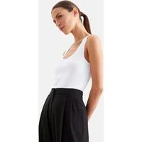 seidensticker Shirttop Ohne Arm Rundhals Uni