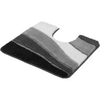 Kleine Wolke Badematte Ocean, Badvorleger, Badezimmer Teppich, Höhe 21 mm, rutschhemmend beschichtet, fußbodenheizungsgeeignet, Kunstfaser, Badteppich, Wellen Design, mit Farbverlauf, Hoch-Tief Effekt, waschbar