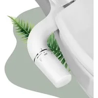 Athlix Bidet-Einsatz Bidet Einsatz nicht elektrisch für Toilette mit Doppeldüse regulierbar, Einstellbarer Wasserdruck, Posterior- & Feminin-Modus