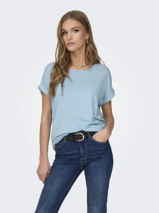 ONLY - ONLMOSTER S/S O-NECK TOP NOOS JRS Clear Sky - Gr. - S