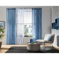 OTTO home Gardine Dimona (2 St), Schlaufen, transparent, Voile, 2er-Set, Voile, Polyester, Wellen