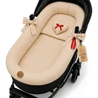 Totsy Baby Kinderwagen-Bezug Stubenwagen Umrandung Musselin Nestchen Set 3tlg Kissen Einlage Baby