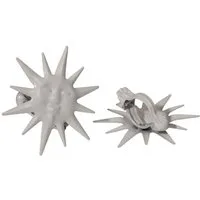 Liedeco Dekoklammer Sonne, Gardinen, Vorhänge, (Packung, 2-St), für Gardinen, Vorhänge