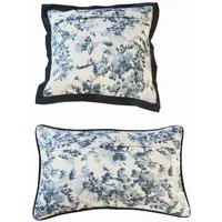 Mirabeau Kissenhülle Kissenhülle 2er Set Miretique blau/weiß