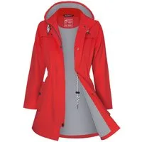 ATLASLAVA Regenjacke Damen Lang – Wasserdicht & Atmungsaktiv mit Kapuze (1-St) Übergangsjacke für Outdoor