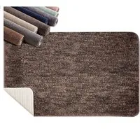 sh SCHEFFLER-HOME LIVE HOMESTYLE Badematte Ultraweicher Duschvorleger "Tom" in 50x80cm, schnell trocknend, strapazierfähig, fußbodenheizungsgeeignet, Polyester, Rechteckig, rutschfeste & saugfähige Fußmatte für das Badezimmer