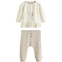 Next Langarmshirt & Leggings 2-teiliges Baby-Set mit Oberteil und Leggings (2-tlg)