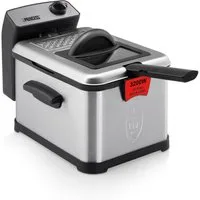 PRINCESS Fritteuse 01.183001.01.050, 3200 W, 3 L mit Cool Zone – Edelstahl, 190°C