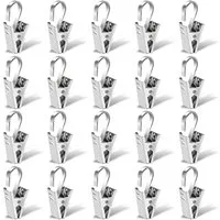 FELIXLEO Gardinenhaken Vorhang Haken Clips, Edelstahl Gardinenhaken Clips