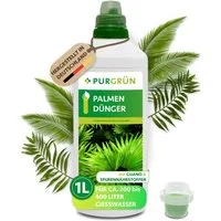 Purgrün Universaldünger Palmendünger, NPK 7+5+6, für Palmenwachstum, 1L, Flüssigdünger, 1-St., 1 Liter