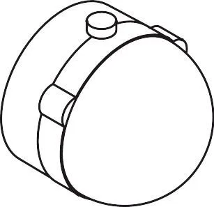 Hansgrohe Griff Axor Uno f.Thermostat Unterputz weiss, 13294450 13294450