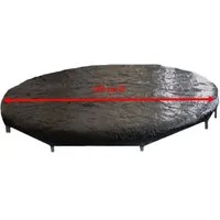 walexo Gartentrampolin Abdeckplane für Trampolin in verschiedenen Größen, Ø 244 cm