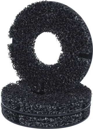 KS Tools Ersatzscheiben-Satz für Radnabenschleifer Ø 160 mm, Innen-Ø 60 mm, 3-tlg - 100.4075