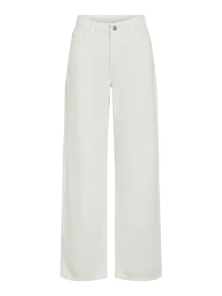 VILA - VIPALMA RW WIDE JEANS WHITE PAL246/BFS snow white - Gr. - 32