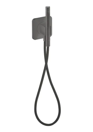 Hansgrohe Schlauchanschl.u.Brausenhalter Axor Citterio C softsq. m.Stabhandbr.2jet brushed black c 49626340