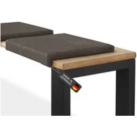 Lycce Bankauflage Sitzkissen Klemmkissen mit 1 Leiste, 35cm Klemmtiefe, Kunstleder, (1 St), weich gepolstert, verrutscht nicht, made in germany