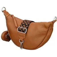 Adel Bags Schultertasche DIANA Halbmond Tasche Leder, Umhängetasche für Damen, Gürteltaschen, echt Leder, Made in Italy