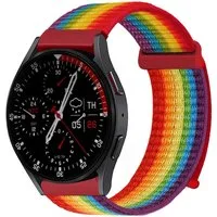 Tec-Expert Smartwatch-Armband für Samsung Galaxy Watch7 40 mm Armband Ersatz Wechsel Band, Nylon Textil mit Klettverschluss, stufenlos Verstellbar, atmungsaktiv