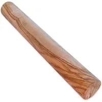 Olivenholz-erleben Teigroller DESIGN aus edlem naturbelassenem Olivenholz Massivholz, (1-tlg), Einzigartige Maserung, massives Olivenholz, leichte Reinigung