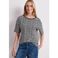 STREET ONE Shirttop Sommershirt mit Allover-Print