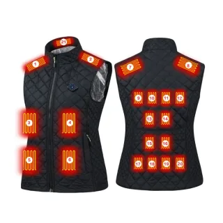 TENGOO 21 Area Heating Vest for Women USB Charging Lightweight Warm Outdoor Electric Heating Coats
