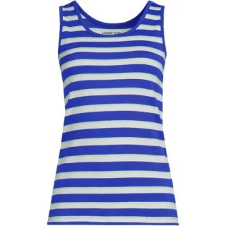 Baumwoll-Top für Damen, Damen, size: regular, Blau, Baumwolle, by Lands' End