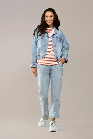 Caroline Tensen Helsinki Jeansjacke Hellblau