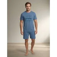 Henry Terre Shorty Pyjama Set Kurz - Vintage
