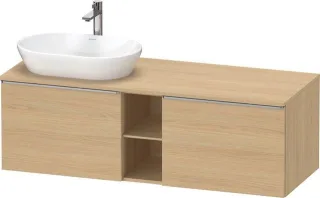 Duravit D-Neo Konsolenwaschtischunterbau wandhängend Natur Eiche Matt 1400x550x459 mm - DE4950L70300 DE4950L70300000