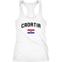 MoonWorks Tanktop Damen Tanktop Kroatien Croatia Hrvatska WM Fußball Weltmeisterschaft 2018 World Cup Fan-Shirt Moonworks®