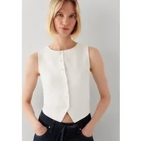 Mavi Muscleshirt BUTTONED FASHION JERSEY Top geknöpft