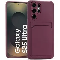 CoolGadget Handyhülle Card Case Handy Tasche für Samsung Galaxy S25 Ultra 6,9 Zoll, Silikon Slim Schutzhülle mit Kartenfach für Samsung S25 Ultra 5G Hülle