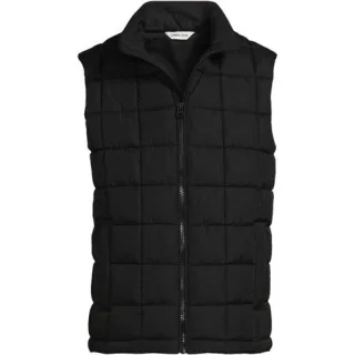 Steppweste FeatherFree, Herren,  Schwarz, Polyester, by Lands' End