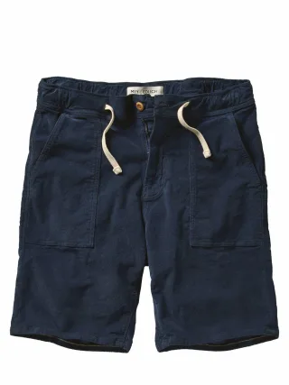 Mey & Edlich Herren Profil-Shorts Blau 98 % Baumwolle, 2 % Elasthan