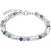 s.Oliver Fußkette Colorful Beads, mit Glasperle
