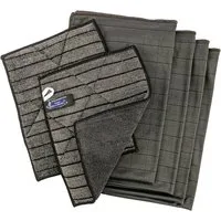 AQUA CLEAN Aqua Clean Black Edition Fenstertücher Systemreinigung 6tlg. Reinigungstücher (Mikrofaser)