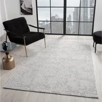 Vimoda Teppich Hoch-Tief Effekt, Gestreifte 3D Muster, Rechteckig, Höhe: 11 mm, Teppich Stein Effekt, uni, Wohnzimmer, Schlafzimmer