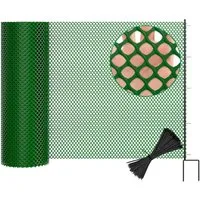 Meulbaty Hühnerzaun Gartenzaun, mobiler Hundezaun, Weidezaun, Geflügelnetz, (1-St), 100 cm hoch, 25 m lang, schwarz/grün