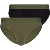 Bruno Banani Slip Flowing (2er Pack) mit Logobund