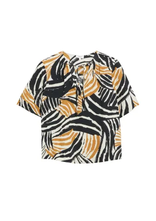 s.Oliver - Bluse gelb/mehrfarbig - Gr. - 40